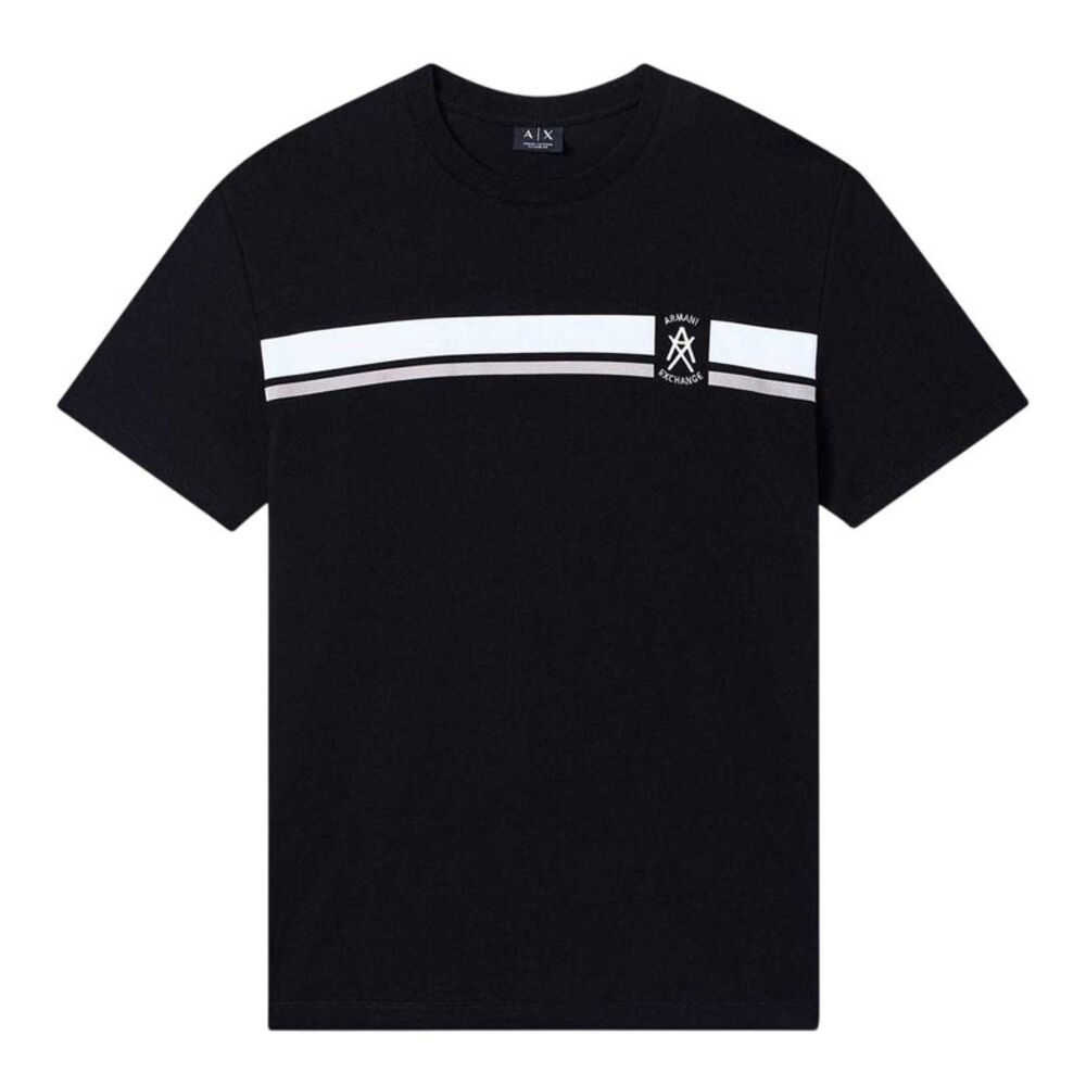 Armani Exchange Mens Exchange Regular Short-Sleeved T-Shirt / Black